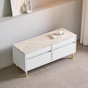 원룸 작은방 북유럽풍 대리석 무늬 상판 티비장 1150 트렌디 세련된 거실장