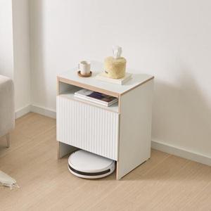 깔끔한 모던 내부 서랍장 미니 1단 로봇 청소기함 심플 수납장 로브락 멀티
