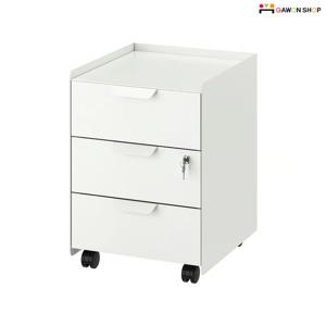 TROTTEN 바퀴달린 3단 서랍장 (잠금장치있음)