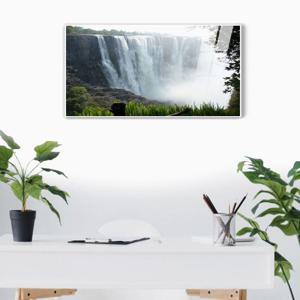PMw03빅포리아 폭포-캔버스판넬 메탈프레임액자/ 복 돈 재물이 폭포같이 쏟아짐 개업선물