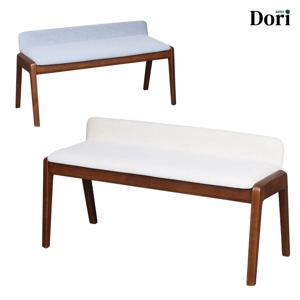 미미르 1100 벤치 / 원목 테이블 업소 식당 가게 2인 용 크림 블루 우드 월넛 체어