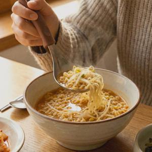 스테인리스 넓은 스푼 국물 숟가락 우동 라면 마라탕 쌀국수 먹방 304스텐 수저