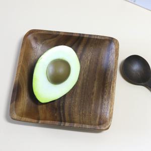 아카시아 우드사각접시 소 1P 브런치 나무 캠핑접시