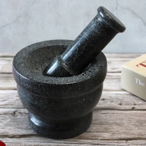 자연석 돌절구 대 절구공이 깨갈이 방망이 갈절구