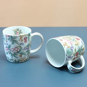 스프링 머그컵 2p세트 도자기 전자레인지 머그잔