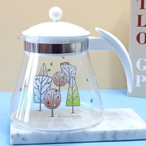 트리 내열유리 주전자 1.2L 유리 티포트 직화포트