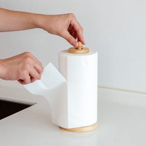 고무나무 원목 키친타올걸이