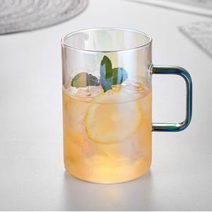 Marrine 홀로그램 오로라 내열 유리컵 500ml 머그컵 찻잔 커피잔