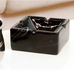 스퀘어 도자기 개인 재떨이 재털이