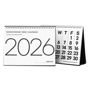 2026 모노크롬 탁상 달력
