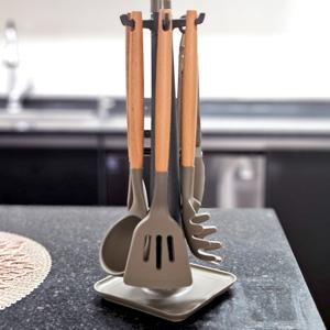 스크래치 없어요 부드러운 실리콘조리도구세트 국자 뒤집게 실리콘집게 면국자