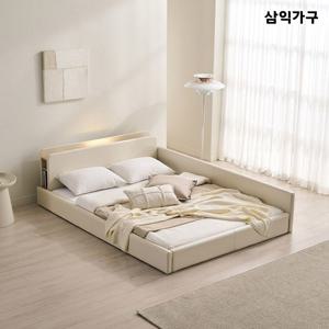 [신상출시]해온 LED 저상형 가죽 침대 SS/Q (매트제외)