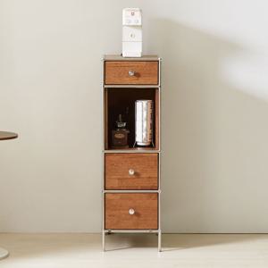 라노 300 고무나무 원목 전자레인지 수납장 밥솥 선반 미드센추리모던 스타일