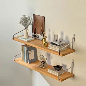 무타공 선반 원목 벽걸이선반 무지주 수납 진열대