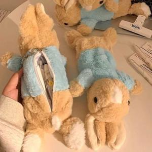 블루 래빗 필통 캐릭터 파우치 대용량필통 펜파우치 인형 봉제 동물