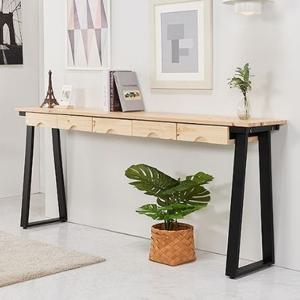 우드스틸감성 5칸서랍 슬림장식장 서브와이드테이블(1800 4색)