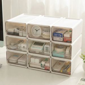 1+1 펜트리 수납함 적재 서랍 투명 정리함 리빙박스 보관함 다용도