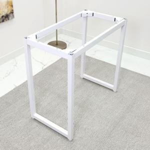 카페 식탁 테이블 리폼 튼튼한 조립식 철제 발통 700 x 400 화이트 받침대 다리