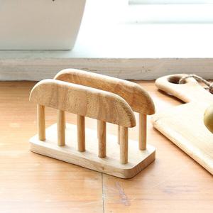 내추럴 고무나무 우드 도마꽂이 1구 거치대