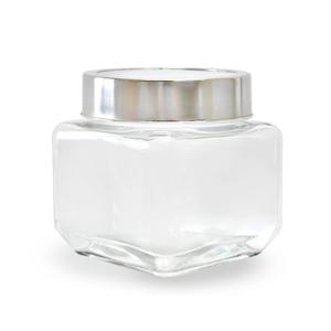 스퀘어 밀폐 유리병 550ml 견과류 사탕통 캐니스터