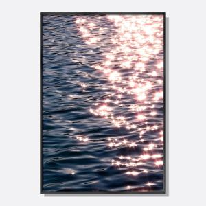 로즈골드 윤슬 물결 바다 그림 액자 미드센츄리 감성 인테리어 포스터 / YS001-OG