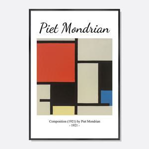 몬드리안 구성 (1921) 감성 인테리어 포스터 추상화 그림 액자 / PMD007-OG