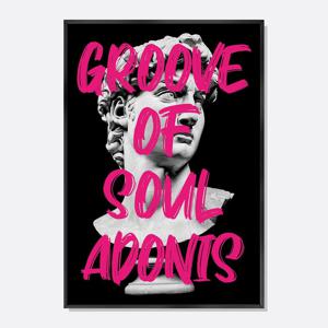 모던 클래식 인테리어 홈데코 아트 포스터 액자 미켈란젤로 다비드상 머리 ADONIS PK