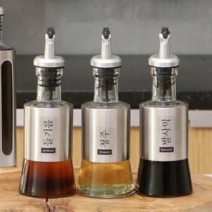 [브랜드세일] 더 쉐프 304스텐 오일병 200ML x 3개 + 스티커