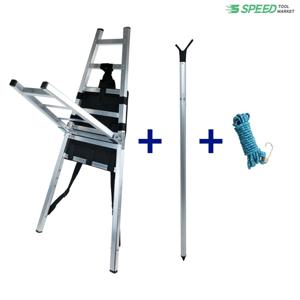 국산 접이식 알루미늄 지게+작대기 세트 로프끈 증정