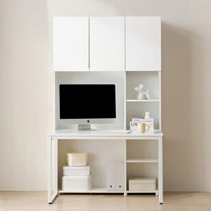 E0자재 HM2047 스퀘어 책장책상세트 6단 1200-DVX