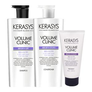 케라시스 볼륨 샴푸 600ml + 컨디셔너 600ml + 트리트먼트 300ml