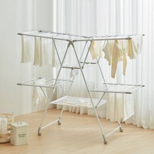 [리퍼] 양날개 메쉬 건조대 이불 영유아 이동바퀴 특대 고급