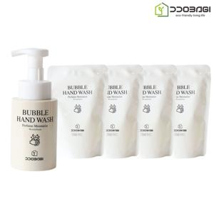 또바기 퍼퓸 버블 보습 핸드워시 300ml 본품 1개 + 200ml 리필 4개
