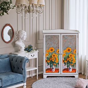 클라우드 썬플라워 2도어 수납장 해바라기장 그릇장