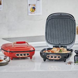 더블몬스터 초대형 양면 그릴팬 양면팬 통구이 전기 프라이팬 코팅팬 아이큐샵