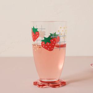 스트로베리빌리지 꽃모양 아크릴 텀블러 550ML