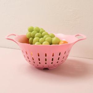 스트로베리빌리지 멜라민 꽃모양 채반 대
