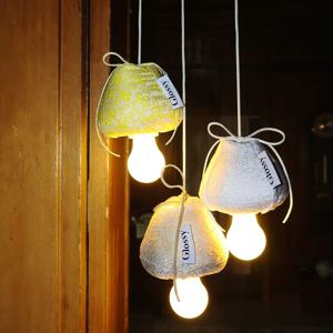 Jacquard flower mushroom lamp 자가드 플라워 머쉬룸 램프