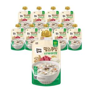 아이꼬야 맘스쿠킹 소고기와 두부 진밥 10개 / 12개월 이유식