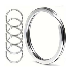스텐 납작 이중 오링 키링 연결고리 비즈 수예용품 부자재 30mm