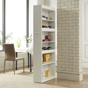 슬림라인 키큰 6단선반형 이동식 냉장고옆 수납장(240X600 2컬러)