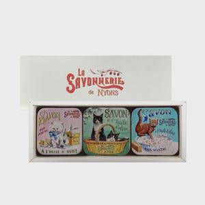 프랑스 자연유래 클렌징 솝 틴케이스 3종 슬리브 세트