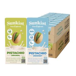 썬키스트 피스타치오 오리지널 190ml 24팩 + 언스위트 190ml 24팩