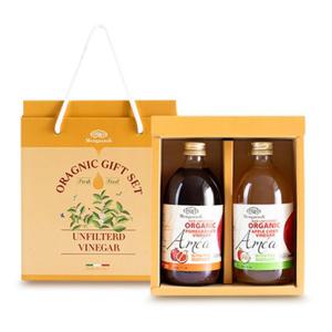 멩가졸리 유기농 사과 석류 식초 애플사이다 비네거 발효 초모식초 2호 선물세트