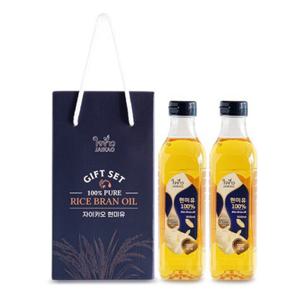 자이카오 현미유 500ml 미강유 아기식용유 아기현미유 1호 선물세트