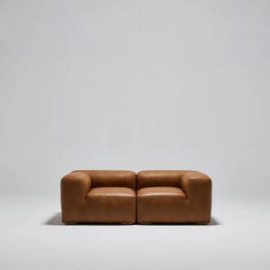 소가죽 모델B 3인용쇼파 가죽소파 모듈형 신혼쇼파