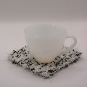 258 스노우 믹스 소프트 위빙 티코스터 컵받침 홈카페 테이블 무드 포인트