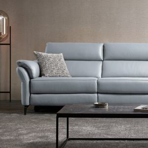 MVME 뉴시어터 천연가죽 리클라이너 3인 (매장가구)