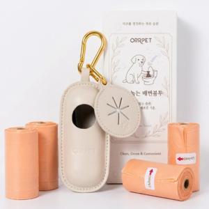 변기에 바로 버리는 친환경 물에 녹는 배변봉투