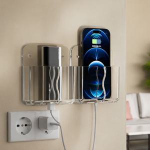 스마트폰 리모콘 벽걸이 무타공 선반 거치대